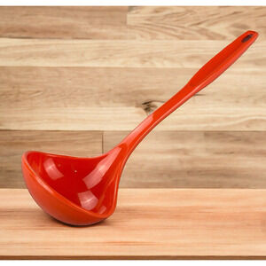 FOLEY Burnt Orange Ladle Plastic Cooking or Serving Ladle Spoon EUC